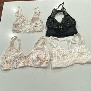 Victoria  Secret Intimate Lace Bras. size S-M $35 for 4 bras